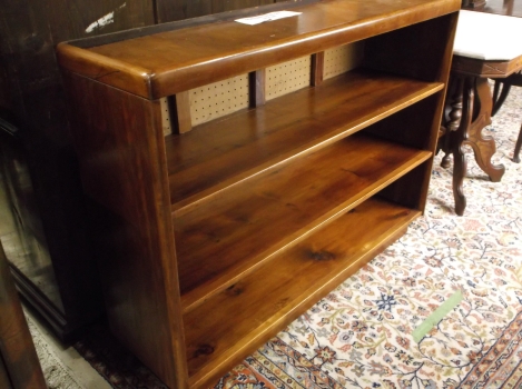 Low Mahogany Bookshelf