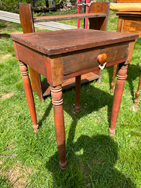 Country 1 Drawer Stand in old red paint