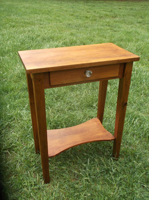 Pine Side Table with Drawer