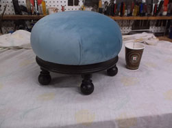 Round Victorian Footstool