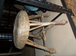 Wicker Milking Stool