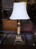 Custard Glass Table Lamp