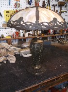 Slag Glass Table Lamp