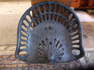 Cast Iron Tractor Seat :BUCKEYE"