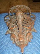 Cast Iron Wall Shelf with Cherubs