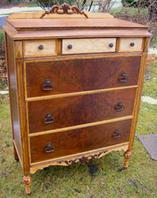 Circa 1910 Tall Dresser restored AFTER