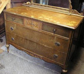 Antique furniture repair - deco dresser