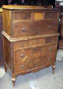 High Deco Tall Dresser badly distressed