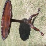 Fancy Flamed Mahogany Lamp Table