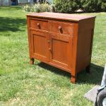 Country Cupboard in Old Red Paint