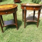 Pair Inlaid Maitland Smith End Tables