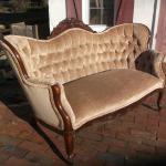 Heavily Tufted Loveseat completely re-upholstered